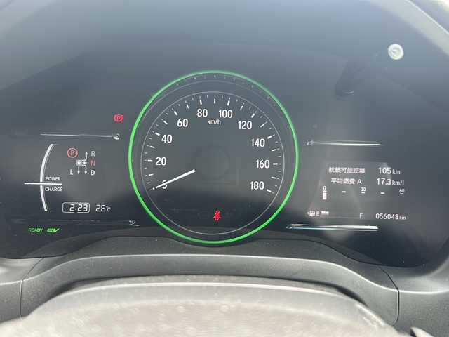 ホンダ ヴェゼル ハイブリッド Z ホンダセンシング 岐阜県 2018(平30)年 5.6万km ルーセブラックM ホンダセンシング/車線逸脱警報/純正８インチナビ /バックモニター/Bluetooth/フルセグTV/ビルトインETC/アダプティブクルーズコントロール/パドルシフト/前席パワーシート/シートメモリー/前席シートヒーター/前後ドライブレコーダー/ルーフレール/電子パーキングブレーキ/LEDヘッドライト/LEDフォグライト