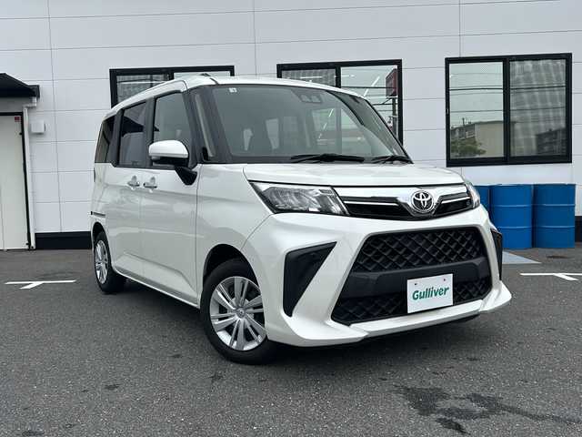 トヨタ ルーミー G 山口県 2022(令4)年 5.9万km パールホワイトⅢ 純正メモリナビ【NSLN-W68】/Bluetooth/両側パワースライドドア/バックカメラ/スマートアシスト/・衝突回避支援ブレーキ機能/・衝突警報機能/・車線逸脱警報/・路側逸脱警報/・ふらつき警報/・ブレーキ抑制付誤発進お知らせ機能/・コーナーセンサー/ETC/LEDヘッドライト/USB充電端子/スマートキー/プッシュスタート