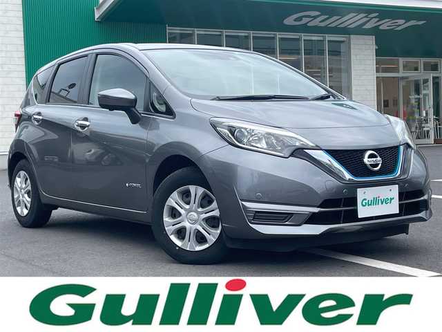 日産 ノート e－パワー B 島根県 2020(令2)年 6.7万km ダークメタルグレー 社外メモリナビ　/Ｂｌｕｅｔｏｏｔｈ接続　/全方位カメラ　/ＥＴＣ　/スマートキー　/プッシュスタート /アイドリングストップ　/前後コーナーセンサー　/レーンアシスト　/衝突軽減ブレーキ　/純正フロアマット