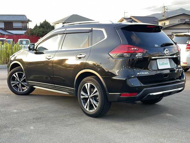 日産 エクストレイル 20Xi 山口県 2020(令2)年 4.1万km ダイヤモンドブラック プロパイロット/（高速道路同一車線運転支援システム/アダプティブクルーズコントロール/ステアリングアシスト）/４WD/純正9インチナビ/（AM/FM/CD/DVD/BT/フルセグ）/全方位カメラ/LEDオートライト/フルレザーシート/デジタルインナーミラー/シートヒーター/純正18インチアルミホイール/ルーフレール/アイドリングストップ/スマートキー/ビルトインETC
