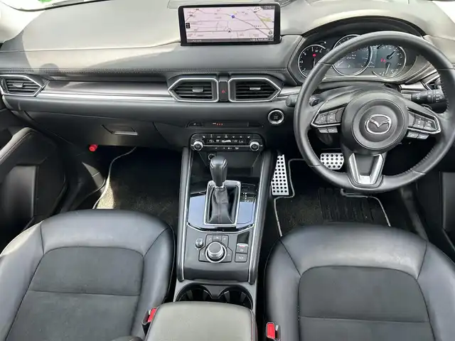 マツダ ＣＸ－５ XD ブラックトーンエディション 奈良県 2022(令4)年 3.2万km ロジウムホワイトプレミアムメタリック １０．２５インチ純正ナビ　/ｂｌｕｅｔｏｏｔｈ　/フルセグテレビ　/全方位カメラ　/viewボタン/ＥＴＣ　/ハーフレザーシート　/パワーシート　/シートヒーター　/ｉ－ＡＣＴＩＶＳＥＮＳＥ　/コーナーセンサー前後　/パドルシフト/ダウンヒルシステム/電動格納ミラー/LEDヘッドライト