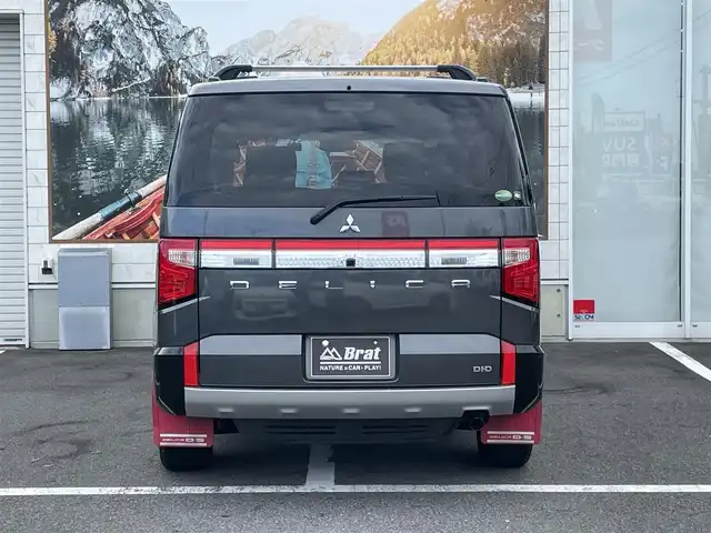 三菱 デリカＤ：５ G 長野県 2019(令1)年 7万km アイガーグレーM/ダイヤモンドブラックマイカ 切替４WDディーゼルターボ/TOYOオープンカントリータイヤ/RAYSアルミホイール/ベースキャリア/マッドガード/純正ナビ/フリップダウンモニター/バックカメラ/ETC/ドラレコ/Bluetooth/フルセグTV/両側パワースライドドア/ドアバイザー/オートホールド機能/電動パーキングブレーキ/追従機能付クルーズコントロール/パドルシフト/純正フロアマット/衝突被害軽減システム