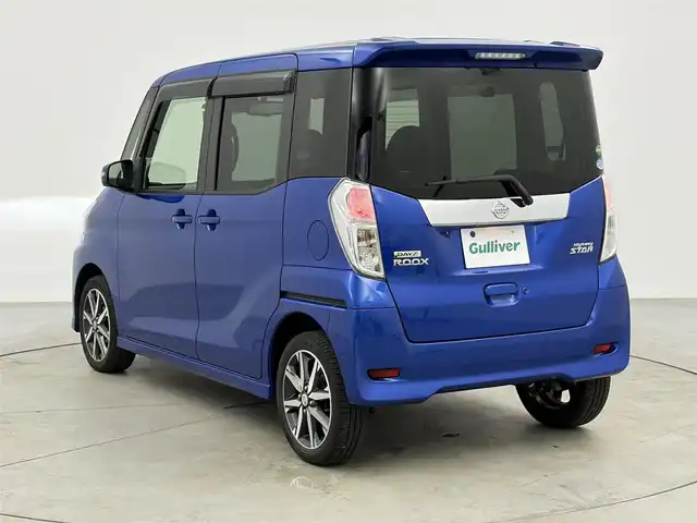 日産 デイズ ルークス ハイウェイスターX Gパッケージ 愛知県 2017(平29)年 6.7万km オーシャンブルーP 純正ナビ（フルセグ、CD、Bluetooth）/ETC/全方位カメラ/両側パワスラドア/衝突軽減ブレーキ/LEDヘッドライト/スマートキー/ドラレコ前後/オートライト/純正15インチAW/純正フロアマット/アイドリングストップ/横滑り防止装置/フォグライト