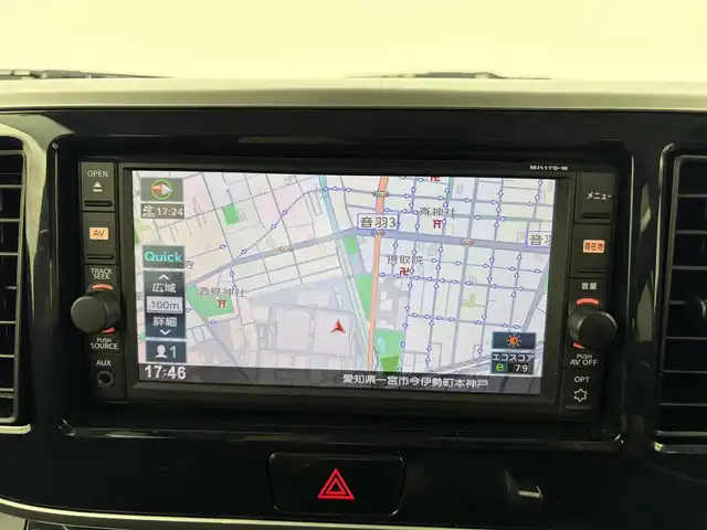 日産 デイズ ルークス ハイウェイスターX Gパッケージ 愛知県 2017(平29)年 6.7万km オーシャンブルーP 純正ナビ（フルセグ、CD、Bluetooth）/ETC/全方位カメラ/両側パワスラドア/衝突軽減ブレーキ/LEDヘッドライト/スマートキー/ドラレコ前後/オートライト/純正15インチAW/純正フロアマット/アイドリングストップ/横滑り防止装置/フォグライト