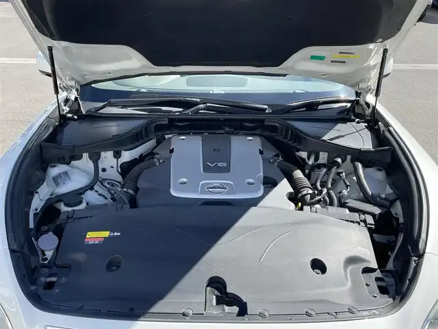 日産 フーガ 250GT 群馬県 2014(平26)年 6.7万km クリスタルホワイトパール 純正ＨＤＤナビ　/フルセグ　/オットマン　/電動リアゲート　/前席パワーシート　/シートセットポジションメモリー　/フォグランプ　/ＡＦＳ　/ステアリングスイッチ　/スポーツモード　/オートワイパー　/純正フロアマット/Bluetooth/クルーズコントロール