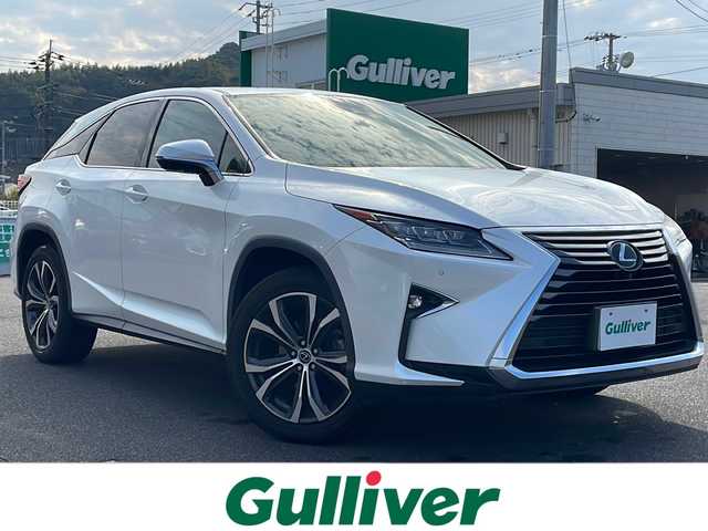 レクサス ＲＸ 300 バージョンL 山口県 2018(平30)年 6.8万km ソニッククォーツ サンルーフ/黒レザーシート/純正ナビ/Bluetooth/フルセグTV/バックカメラ/スマートキー＆プッシュスタート/ヘッドアップディスプレイ/ブラインドスポットモニター/パワーバックドア/ステアリングヒーター/クルーズコントロール/ステアリングスイッチ/前席パワーシート/前席シートヒーター＆ベンチレーション/電動チルト＆テレスコピック/社外前後ドライブレコーダー/LEDヘッドライト/LEDフォグライト/オートライト/オートマチックハイビーム/シーケンシャルウィンカー/純正20インチAW/保証書・取説/スペアキー1個・カードキー1個