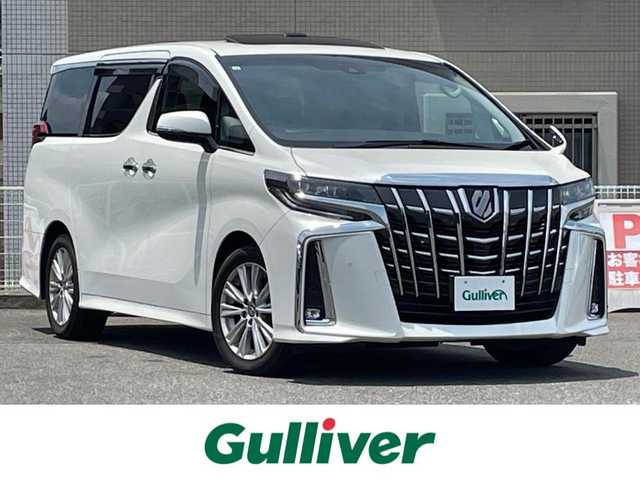 トヨタ アルファード S 山口県 2019(令1)年 4.8万km ホワイトパールクリスタルシャイン Wサンルーフ/両側パワースライドドア/社外8型ナビ フルセグTV CD DVD BT/社外フリップダウンモニター/バックカメラ/コーナーセンサー/衝突被害軽減ブレーキ/レーダークルーズコントロール/レーンアシスト/オートマチックハイビーム/LEDオートヘッドライト/フォグライト/スマートキー 2個/前後ドラレコ/ステアリングリモコン/W サイド カーテン ニー エアバッグ/保証書 取説/禁煙車