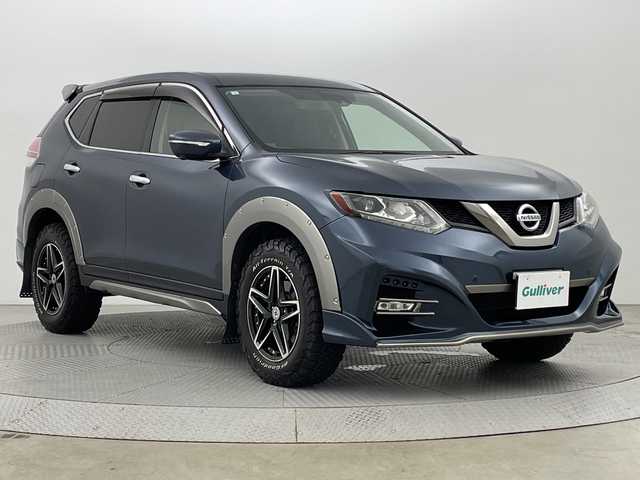 日産 エクストレイル 20X エマージェンシーブレーキ 新潟県 2015(平27)年 7.4万km スチールブルー 4WD/純正メモリナビ/フルセグ/　CD/MSV USB/AUX/Bluetooth/アラウンドビューカメラ/前席シートヒーター/キセノンヘッドライト/オートライト/フォグランプ/クルーズコントロール/衝突被害軽減ブレーキ/電動格納式ミラー/ETC