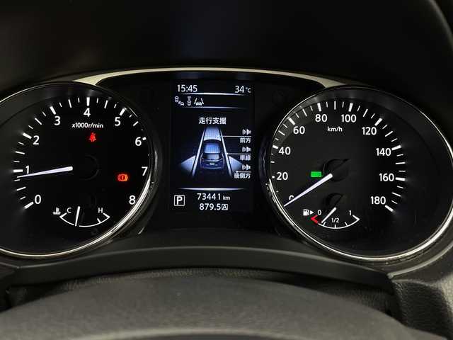 日産 エクストレイル 20X エマージェンシーブレーキ 新潟県 2015(平27)年 7.4万km スチールブルー 4WD/純正メモリナビ/フルセグ/　CD/MSV USB/AUX/Bluetooth/アラウンドビューカメラ/前席シートヒーター/キセノンヘッドライト/オートライト/フォグランプ/クルーズコントロール/衝突被害軽減ブレーキ/電動格納式ミラー/ETC