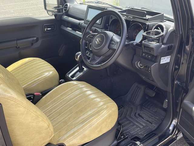 スズキ ジムニー XC 福島県 2021(令3)年 4.9万km ブルーイッシュブラックパール3 ＫＥＮＷＯＯＤ７型ナビ　バックＣ　フルセグＴＶ　ＢＴ　Ｃ．Ｌラインラダー　ＳＵＺＵＫＩエンブレムグリル　前後牽引フック　前後ドラレコ　革調シートカバー　ＥＴＣ　クルコン　前席シートヒーター　フォグ
