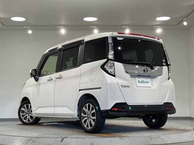 トヨタ タンク カスタムG－T 広島県 2019(令1)年 3.5万km パールホワイトⅢ 純正SDナビ（NSCN-W68)/（Bluetooth/地デジ/CD/AUX/AM/FM）/スマートアシスト　/　　-衝突軽減ブレーキ　/　　-車線逸脱警報/　　-クルーズコントロール/　　-オートハイビーム/　　-コーナーセンサー　/両側パワースライドドア/シートヒーター/ビルトインETC/ＬＥＤヘッドライト　/LEDフォグランプ/プッシュスタート/　　-スマートキー/後席サンバイザー/純正フロアマット