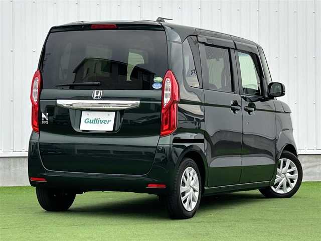 ホンダ Ｎ ＢＯＸ G L ホンダセンシング 香川県 2020(令2)年 3.4万km ブリティッシュグリーンP 登録時走行距離：34052ｋｍ/衝突被害軽減装置/純正SDナビゲーション/→フルセグTV/→CD/DVD再生/バックカメラ/ビルトインETC/シートヒーター/左側パワースライドドア/ステアリングリモコン/アダプティブクルーズコントロール/横滑り防止装置/レーンキープアシスト/スマートキー