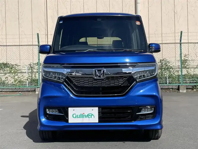 ホンダ Ｎ ＢＯＸ カスタム G L ターボ ホンダセンシング 東京都 2017(平29)年 4.4万km ブリリアントスポーティブルーメタリック2トーン 純正８型メモリナビ＆フルセグ　/・BluetoothAudio/USB/・CD/SD/DVD/FM/AM/純正ＬＥＤヘッドライト　/ホンダセンシング　/●衝突軽減ブレーキ〈CMBS〉/・誤発進抑制機能後方誤発進抑制機能/・歩行者事故低減ステアリング/・路外逸脱抑制機能/・ACC〈アダプティブ・クルーズ・コントロール〉/・LKAS〈車線維持支援システム〉/・オートハイビーム/・先行車発進お知らせ機能/・標識認識機能/両側パワースライドドア　/シーケンシャルターンシグナルランプ/Hondaスマートキーシステム/ロールサンシェイド/プッシュエンジンスタート/保証書＆取説