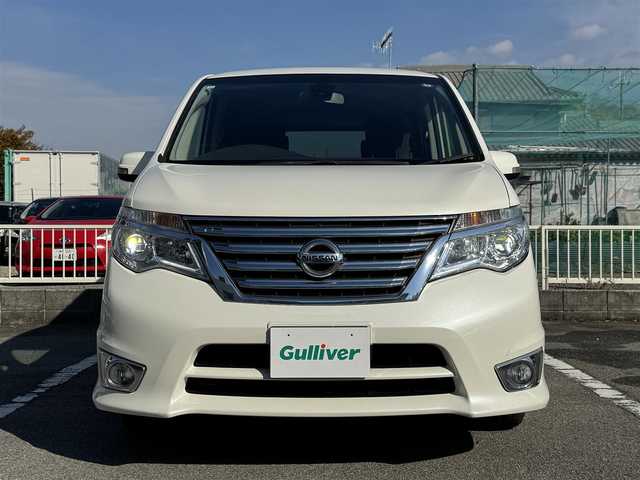 日産 セレナ ハイウェイスター Sハイブリッド 兵庫県 2014(平26)年 5.5万km パール 純正ナビ/フルセグTV/両側パワースライドドア/ビルトインETC/クルーズコントロール/LEDヘッドライト/AUTOライト/後席ロールサンシェード/純正16インチAW/スマートキー/プッシュスタート