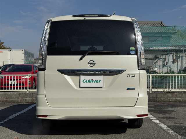 日産 セレナ ハイウェイスター Sハイブリッド 兵庫県 2014(平26)年 5.5万km パール 純正ナビ/フルセグTV/両側パワースライドドア/ビルトインETC/クルーズコントロール/LEDヘッドライト/AUTOライト/後席ロールサンシェード/純正16インチAW/スマートキー/プッシュスタート