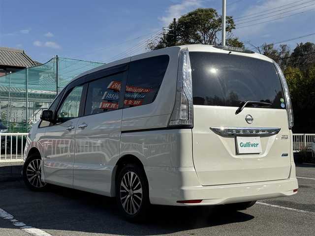 日産 セレナ ハイウェイスター Sハイブリッド 兵庫県 2014(平26)年 5.5万km パール 純正ナビ/フルセグTV/両側パワースライドドア/ビルトインETC/クルーズコントロール/LEDヘッドライト/AUTOライト/後席ロールサンシェード/純正16インチAW/スマートキー/プッシュスタート