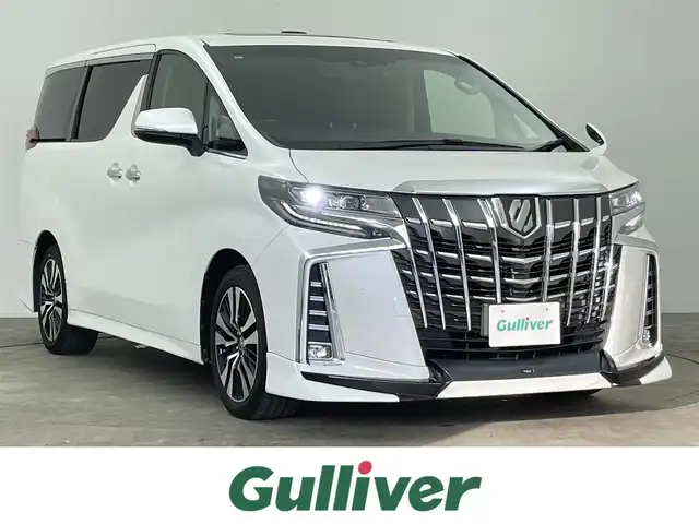 トヨタ アルファード S Cパッケージ 千葉県 2021(令3)年 2.8万km ホワイトパールクリスタルシャイン 禁煙車/トヨタセーフティセンス/・プリクラッシュセーフティ/・プリクラッシュセーフティブレーキ/・レーンキープアシスト/・クリアランスソナー/・レーダークルーズコントロール/12.1インチフリップダウンモニター/ツインサンルーフ/両側パワースライドドア/パワーバックドア/純正９型メモリナビ/・CD/DVD/Bluetooth/フルセグTV/・バックカメラ/・ビルトインETC/レザーシート/・DNセカンドパワーシート/・D席メモリ付き/・DNシートヒーター/・DNエアーシート/革巻きステアリング/・ステアリングスイッチ/・ステアリングヒーター/MT付きAT/電子パーキング/・ブレーキホールド/左右独立エアコン/純正フロアマット/純正１８インチAW/オートライト/・オートマチックハイビーム/・三眼LEDヘッドライトシーケンシャルウインカー/・LEDフォグランプ