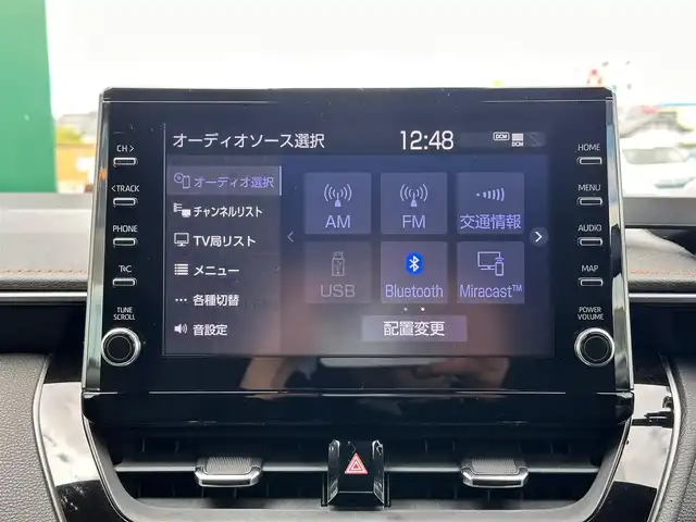 トヨタ カローラツーリング ハイブリッド ダブルバイビー 宮城県 2022(令4)年 2.4万km ブラックマイカ 9インチディスプレイオーディオ/・Bluetooth/・フルセグTV/・ナビ機能/ブラインドスポットモニターセット/・ブラインドスポットモニター/・リアクロストラフィックオートブレーキ/寒冷地仕様/＝＝＝/モデリスタエアロ（F/S/R）/セーフティセンス/・プリクラッシュセーフティ/・レーントレーシングアシスト/・全車速追従機能付レーダークルーズコントロール/・オートマチックハイビーム/・ロードサインアシスト/インテリジェントクリアランスソナー/バックモニター/ビルトインETC/ハーフレザーシート/革巻きステアリング/ステアリングスイッチ/電動パーキングブレーキ/ブレーキホールド/LEDヘッドランプ/LEDデイライト/フォグランプ/オートライト/スマートキー＆プッシュスタート/スペアキー/電動格納ミラー/純正17インチAW/フロアマット/ドアバイザー/W/サイド/カーテンエアバッグ/取扱説明書/保証書