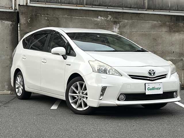 トヨタ プリウス α G ツーリングセレクション 愛知県 2011(平23)年 14.6万km ホワイトパールクリスタルシャイン 純正HDDナビ/フルセグTV・CD・DVD・SD・Bluetooth・USB/バックカメラ/クルーズコントロール/LEDヘッドライト/オートライト/フォグランプ/ビルトインETC/ステアリングスイッチ/スマートキー/プッシュスタート/電動格納ミラー/盗難防止システム/前方ドライブレコーダー/ECOモード・PWRモード/純正フロアマット/純正ドアバイザー/保証書/取扱説明書/スペアスマートキー