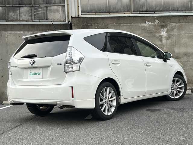 トヨタ プリウス α G ツーリングセレクション 愛知県 2011(平23)年 14.6万km ホワイトパールクリスタルシャイン 純正HDDナビ/フルセグTV・CD・DVD・SD・Bluetooth・USB/バックカメラ/クルーズコントロール/LEDヘッドライト/オートライト/フォグランプ/ビルトインETC/ステアリングスイッチ/スマートキー/プッシュスタート/電動格納ミラー/盗難防止システム/前方ドライブレコーダー/ECOモード・PWRモード/純正フロアマット/純正ドアバイザー/保証書/取扱説明書/スペアスマートキー