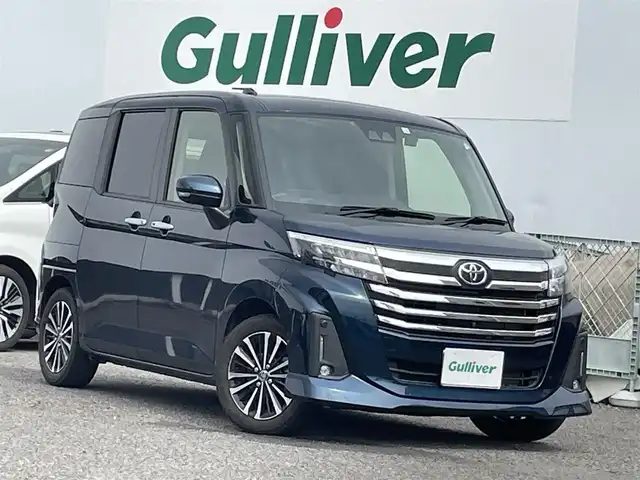 トヨタ ルーミー カスタムG－T 福島県 2022(令4)年 2.6万km レーザーブルークリスタルシャイン 両側パワースライドドア /純正デイスプレイオーデイオ/全周囲カメラ/フルセグテレビ/Bluetooth接続/ビルトインETC2.0/クルーズコントロール/前後ドライブレコーダー/純正15インチAW/LEDヘッドライト/フォグランプ/アイドリングストップ/スマートキー/保証書/取説書/法人ワンオーナー