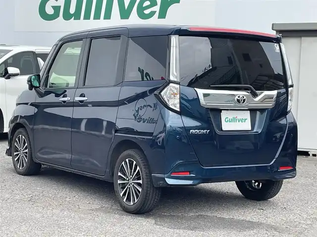トヨタ ルーミー カスタムG－T 福島県 2022(令4)年 2.6万km レーザーブルークリスタルシャイン 両側パワースライドドア /純正デイスプレイオーデイオ/全周囲カメラ/フルセグテレビ/Bluetooth接続/ビルトインETC2.0/クルーズコントロール/前後ドライブレコーダー/純正15インチAW/LEDヘッドライト/フォグランプ/アイドリングストップ/スマートキー/保証書/取説書/法人ワンオーナー