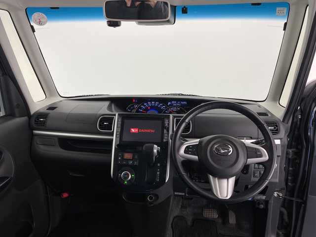 ダイハツ タント カスタム RS トップED SA Ⅲ 長野県 2018(平30)年 7.5万km ブラックマイカメタリック 4WD/ターボ/純正ナビ/（フルセグ/Bluetooth/CD/DVD/HDMI）/バックカメラ/両側電動スライドドア/ETC/前方ドラレコ/運転席シートヒーター/衝突軽減ブレーキ/車線逸脱防止/テレビキャンセラー/LEDヘッドライト/ドアバイザー/後席サンシェード/ステアリングスイッチ/ISOFIX/ハーフレザーシート/スマートキー/スペアキー