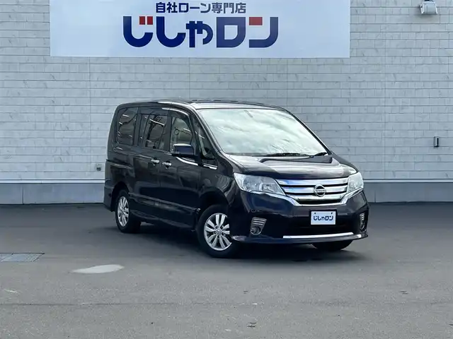 日産 セレナ ハイウェイスター Vセレクション 道北・旭川 2013(平25)年 9.7万km オーロラモーヴ (株)IDOMが運営する【じしゃロン旭川店】の自社ローン専用車両になります。こちらは現金またはオートローンご利用時の価格です。自社ローンご希望の方は別途その旨お申付け下さい/ /・純正ナビ（CD/DVD/SD/BT/フルセグ）/・バックカメラ/・ビルトインETC/・両側パワースライドドア/・フォグランプ/・スマートキー 2個