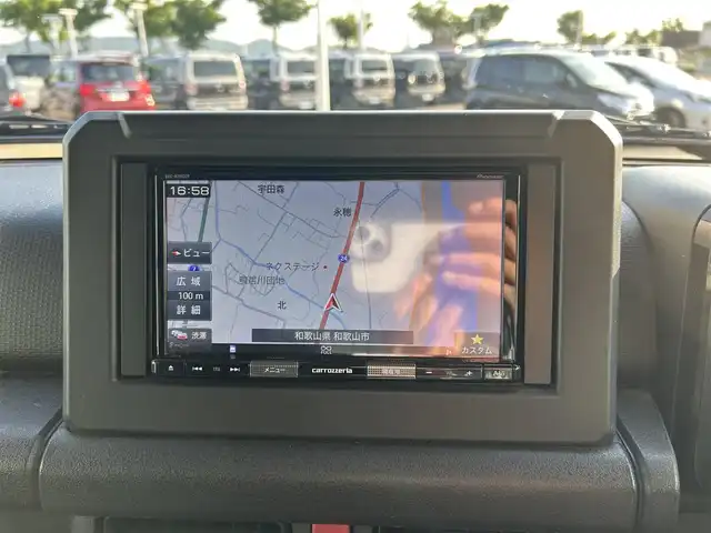 スズキ ジムニー XC 和歌山県 2021(令3)年 2.4万km ブルーイッシュブラックパール3 社外ナビ（AVIC-RZ９０２ZP)/フルセグTV/BT/CD/DVD/SD/バックカメラ/衝突被害軽減ブレーキ/レーンキープアシスト/横滑り防止/オートライト/クルーズコントロール/ダウンヒルアシスト/前後ドライブレコーダー/ETC/前席シートヒーター/レザー調シートカバー/LEDヘッドライト/フォグランプ/ヘッドライトウォッシャー/純正16インチアルミ/プッシュスタート
