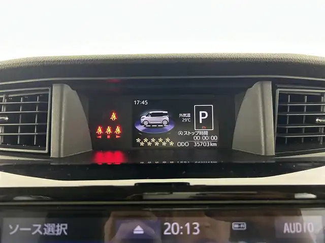 トヨタ タンク カスタムG S 千葉県 2018(平30)年 3.6万km ブラックマイカメタリック モデリスタエアロ/スマートアシスト/・衝突軽減ブレーキ/・先行車発進/・車線逸脱警報/純正9インチSDナビ/フルセグTV　BT　CD　DVD/バックカメラ/両側パワースライドドア/クルーズコントロール/シートヒーター/ビルトインETC/LEDヘッドライト/純正14インチアルミホイール/革巻きステアリング/フォグランプ/ウィンカーミラー/プッシュスタート/スマートキー/フロアマット/ドアバイザー