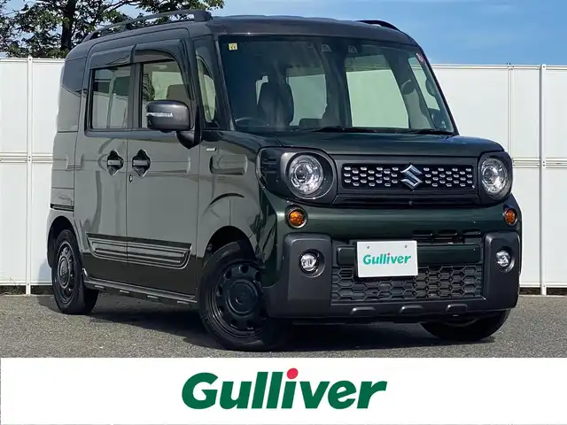 スズキ スペーシア ギア HYBRID XZターボ 岩手県 2020(令2)年 2.9万km クールカーキパールメタリック/ガンメタリック2トーン ナビ　ＢＴ　フルセグ　全方位カメラ　ディアルセンサーブレーキサポートII　ＵＳＢ　レーダークルーズ　両側パワスラ　　ＥＴＣ　ステアリングヒーター　オートＬＥＤライト　シートヒーター　スマートキー