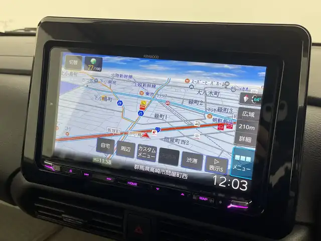 三菱 デリカミニ T プレミアム 群馬県 2024(令6)年 1.2万km アメジストブラック/シルキーホワイト 9型ナビ　全周囲カメラ　アダプティブクルーズコントロール　デジタルインナーミラー　4WD ルーフレール　ETC2.0 シートヒーター　衝突被害軽減ブレーキ　両側電動スライドドア　LED　禁煙車