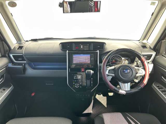 スバル ジャスティ カスタムRS スマートアシスト 群馬県 2018(平30)年 4.5万km マゼンタベリーマイカM 社外メモリナビ（AVIC-MRZ099W）/　CD/DVD/BTオーディオ/フルセグTV/スマートアシストII/・衝突回避支援ブレーキ機能/・衝突警報機能（対車両/歩行者）/・車線逸脱警報機能/・誤発進抑制制御機能/・先行車発進お知らせ機能/パノラミックビューモニター/クルーズコントロール/両側パワースライドドア/シートヒーター（運転席、助手席）/社外ドラレコ前後/コーナーセンサー（リヤのみ）/アイドリングストップ/ビルトインETC/LEDヘッドライト/純正フロアマット/プッシュスタート/アイドリングストップ/オートライト/電動格納ミラー/純正アルミホイールのみ車載/保証書/取扱説明書