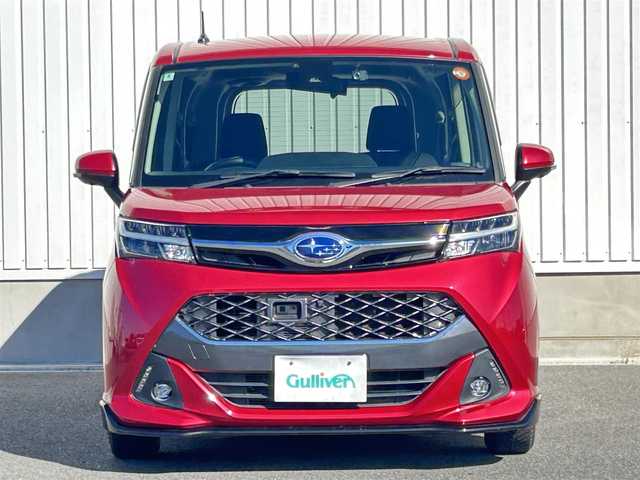 スバル ジャスティ カスタムRS スマートアシスト 群馬県 2018(平30)年 4.5万km マゼンタベリーマイカM 社外メモリナビ（AVIC-MRZ099W）/　CD/DVD/BTオーディオ/フルセグTV/スマートアシストII/・衝突回避支援ブレーキ機能/・衝突警報機能（対車両/歩行者）/・車線逸脱警報機能/・誤発進抑制制御機能/・先行車発進お知らせ機能/パノラミックビューモニター/クルーズコントロール/両側パワースライドドア/シートヒーター（運転席、助手席）/社外ドラレコ前後/コーナーセンサー（リヤのみ）/アイドリングストップ/ビルトインETC/LEDヘッドライト/純正フロアマット/プッシュスタート/アイドリングストップ/オートライト/電動格納ミラー/純正アルミホイールのみ車載/保証書/取扱説明書