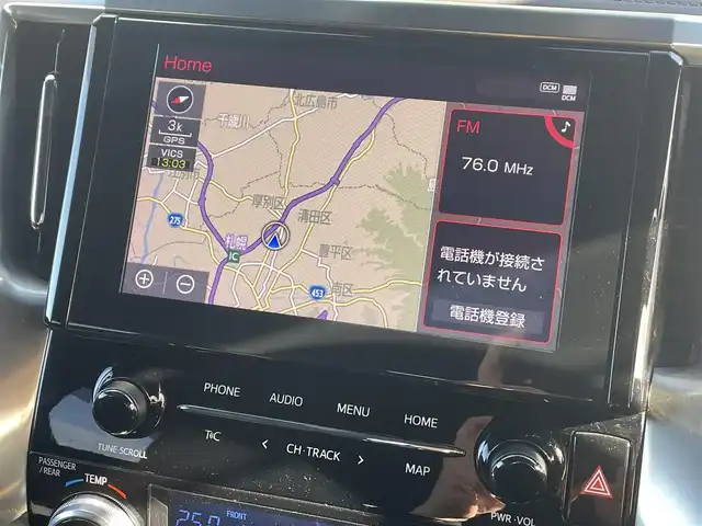 トヨタ アルファード S タイプゴールドⅡ 道央・札幌 2021(令3)年 5万km ホワイトパールクリスタルシャイン ・4WD/・寒冷地仕様/・純正ディスプレイオーディオ/（フルセグ/AM/FM/CD/DVD/BT）/・純正フリップダウンモニター/・純正エンジンスターター/・社外ドライブレコーダー前後/・純正ビルトインETC/・バックモニター/・デジタルインナーミラー/・両側パワースライドドア/・衝突軽減ブレーキ/・クルーズコントロール（追従機能付）/・コーナーセンサー/・レーンキープアシスト/・ハーフレザーシート/・オートエアコン/・純正　18インチAW（スタッドレス）/・電動バックドア/・後席オットマン/・ドアバイザー/・ステアリングスイッチ/・オートブレーキホールド/・電動パーキングブレーキ/・LEDヘッドライト/・LEDフォグランプ/・リアフォグランプ/・ワイパーデアイサー/・オートライト/・オートハイビーム/・SOSコール/・盗難防止装置/・ABS/・横滑り防止装置/・スマートキー/・プッシュスタート/・スペアキー/・社外フロアマット