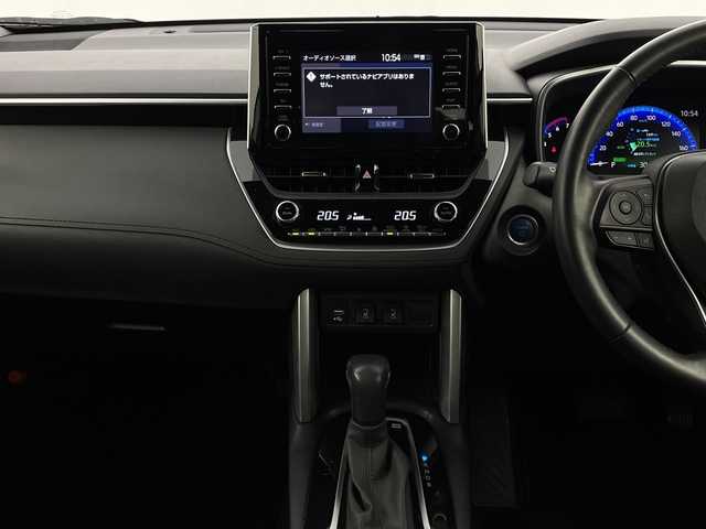 トヨタ カローラ クロス ハイブリッド Z 新潟県 2021(令3)年 5.2万km プラチナホワイトパールマイカ 禁煙車/ワンオーナー/純正ディスプレイオーディオ/　フルセグ/USB/Bluetooth/Miracast/　ナビ無料期間終了/バックカメラ/コーナーセンサー/ハーフレザーシート/前席シートヒーター/運転席パワーシート/パワーバックドア/LEDヘッドライト/オートライト/フォグランプ/オートハイビーム/レーダークルーズコントロール/電動格納式ミラー/ETC/社外ルミ付きスタッドレス/　（積み込み８mm）/新車時保証書/取扱説明書/スペアキー