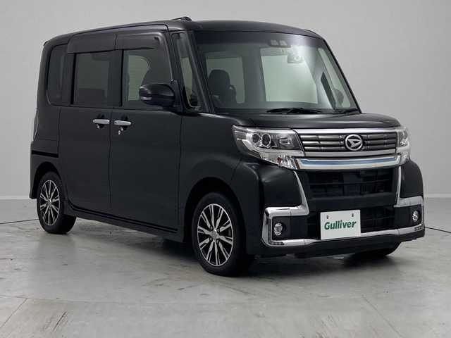 ダイハツ タント カスタム X トップED SA Ⅲ 茨城県 2018(平30)年 3.6万km ブラックマイカメタリック 純正８インチナビ/バックカメラ/Ｂｌｕｅｔｏｏｔｈ/片側パワースライドドア/ＥＴＣ/Ｄ席シートヒーター/スマートアシスト３/オートハイビーム/レーンキープアシスト/ＬＥＤヘッドライト