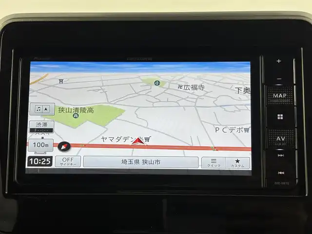スズキ スペーシア ギア HYBRID XZ 埼玉県 2023(令5)年 3.9万km オフブルーメタリック/ガンメタリック2トーンルーフ 禁煙車　/社外ナビ(carrozzeria製　AVIC-RW113)　/両側パワースライドドア　/ツートンルーフ　/デュアルカメラブレーキサポート　/バックカメラ　/ビルトインＥＴＣ　/シートヒーターＤ＋Ｎ席　/純正フロアマット　/純正アルミホイール１４インチ/コーナーセンサー