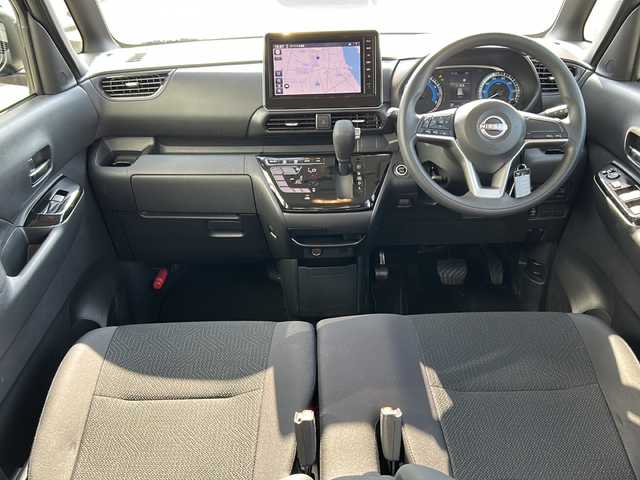 日産 ルークス ハイウェイスター X 岐阜県 2023(令5)年 0.8万km オーシャンブルーP 登録時走行距離　7549km/純正９型ナビ/全包囲カメラ/バックカメラ/両側パワースライド/エマージェンシーブレーキ/純正アルミホイール/前後ドライブレコーダー/社外フロアマット/スマートキー/スペアキー１本/プッシュスタート/ＬＥＤヘッドライト/オートライト