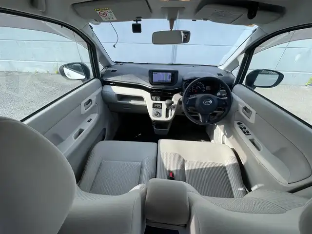 ダイハツ ムーヴ X 千葉県 2018(平30)年 1.5万km ホワイト 純正メモリナビ(NMZK-W68D)/　フルセグ/BT/DVD/CD/USB/ETC/シートヒーター(D席)/スマートキー/プッシュスタート/アイドリングストップ/ハロゲンヘッドライト/オートライト/フロアマット/サイドバイザー/電動格納ミラー