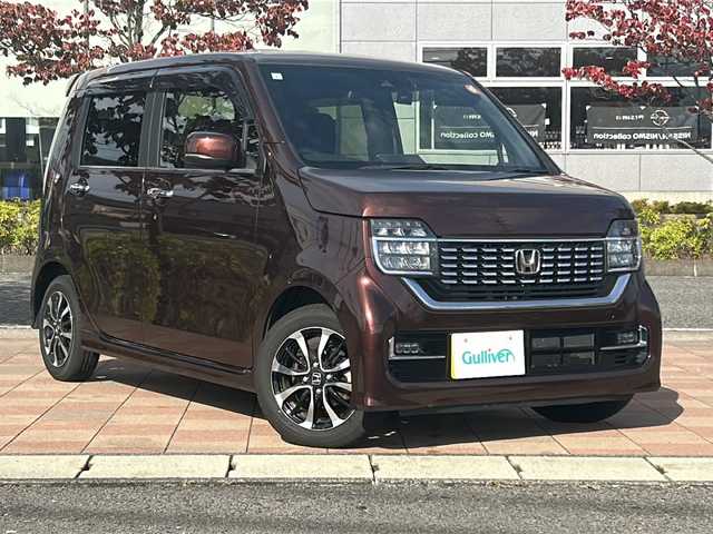 ホンダ Ｎ ＷＧＮ カスタム L ホンダセンシング 福島県 2021(令3)年 3.4万km プレミアムアガットブラウンP 純正ナビ/【フルセグTV/FM・AM/BT/CD】/衝突被害軽減システム/アイドリングストップ/クルーズコントロール/バックカメラ/ETC/ドライブレコーダー/LEDオートライト/レーンキープアシスト/電格ミラー/横滑り防止/盗難防止/ステアリングスイッチ/プッシュスタート/スペアキー/純正アルミホイール
