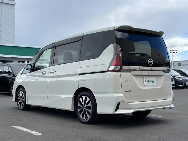 日産 セレナ 東京都 2018(平30)年 4.9万km パール 純正ナビ　/　　ＴＶ　フルセグ　ＣＤ　ＤＶＤ　Ｂｌｕｅｔｏｏｔｈ　/全周囲カメラ　/パーキングアシスト　/クルーズコントロールシステム　/ＥＴＣ　/前後ドラレコ　/衝突被害軽減システム　/盗難防止装置/ABS/横滑り防止装置/レーンアシスト/オートライト