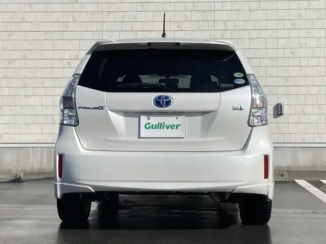 トヨタ プリウス α S ツーリングセレクション 静岡県 2014(平26)年 7.1万km ホワイトパールクリスタルシャイン ALPINE製8インチナビ(X008V)/　AM FM CD DVD Bluetooth SD/フルセグTV/LEDオートヘッドランプ/ヘッドライトウォッシャー/ステアリングスイッチ/純正17インチアルミホイール/スマートキー2本/パーキングアシスト/フロントフォグランプ/ワンオーナー/ビルトインETC/バックモニター
