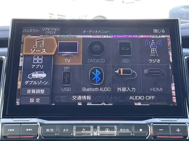 三菱 デリカＤ：５ シャモニー 千葉県 2023(令5)年 0.1万km グラファイトグレーメタリック/ブラックマイカ ALPINE11インチナビ/(CD/DVD/BT/HDMI/フルセグTV)/バックカメラ/衝突被害軽減システム/車線逸脱警報/レーダークルーズコントロール/ハーフレザーシート/両側パワースライドドア/オートサイドステップ/横滑り防止装置/アイドリングストップ/LEDヘッドライト/LEDフォグランプ/オートライト/ウィンカーミラー/ブラインドスポットモニター/電動格納ミラー/社外16インチAW/JAOSマッドガード/シートヒーター/パワーシート/ステアリングヒーター/パドルシフト/電動パーキングブレーキ/オートホールドスイッチ/プッシュスタート/スマートキー/フロアマット/取扱説明書/保証書/スペアキー