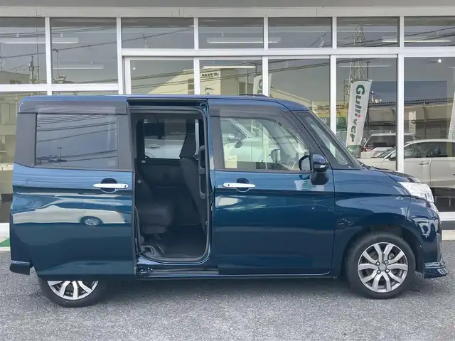 ダイハツ トール カスタムG ターボ SAⅡ 山口県 2017(平29)年 5.2万km レーザーブルークリスタルシャイン 社外メモリーナビ＆/フルセグTV＆バックカメラ/純正フロアマット/純正ドアバイザー/純正LEDヘッドライト/純正15インチアルミ/純正フォグランプ/両側パワースライド/クルーズコントロール/スマートキー/オートライト