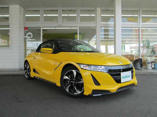 ホンダ Ｓ６６０ α 千葉県 2016(平28)年 3.7万km カーニバルイエローⅡ 無限エアロ/柿本マフラー/バックモニター/純正オーディオ【BT/ラジオ/USB/HDMI】/LEDヘッドライト/純正アルミホイール【F15インチ/R16インチ】/パドルシフト/リアコーナーセンサー/オートライト/360°ドライブレコーダー/レーダー探知機/社外ETC/横滑り防止装置/純正フロアマット/点検記録簿H29.30.R2.3.5年有り