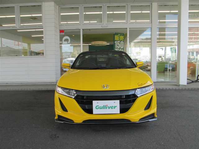 ホンダ Ｓ６６０ α 千葉県 2016(平28)年 3.7万km カーニバルイエローⅡ 無限エアロ/柿本マフラー/バックモニター/純正オーディオ【BT/ラジオ/USB/HDMI】/LEDヘッドライト/純正アルミホイール【F15インチ/R16インチ】/パドルシフト/リアコーナーセンサー/オートライト/360°ドライブレコーダー/レーダー探知機/社外ETC/横滑り防止装置/純正フロアマット/点検記録簿H29.30.R2.3.5年有り