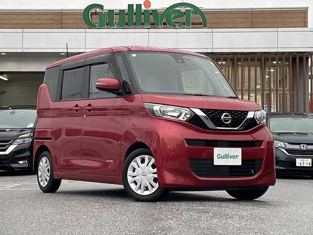 日産 ルークス X 沖縄県 2021(令3)年 2.8万km スパークリングレッドM 社外ナビ・TV・Bluetooth・CD/DVD/全方位カメラ/パワースライドドア/ETC/オートライト/衝突軽減システム/レーンキープアシスト/リアロールサンシェード/ウィンカードアミラー/リアサーキュレーター/ステアリングスイッチ/コーナーセンサー/ドライブレコーダー