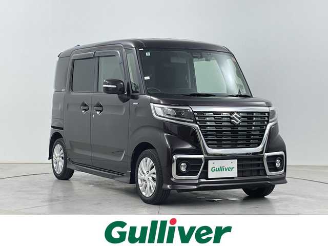 スズキ スペーシア カスタム HYBRID GS 道央・札幌 2020(令2)年 2.9万km ムーンライトバイオレットPM ・4WD/・スズキ セーフティ サポート/・デュアルセンサーブレーキサポート/・後退時ブレーキサポート/・社外9インチナビ/・Bluetooth/CD/DVD/SD/USB/・フルセグTV/バックカメラ /・片側パワースライドドア/・LEDオートライト/・ドライブレコーダー/・スマートキー/・シートヒーター/・レーンアシスト/・盗難防止装置/横滑り防止装置/・コーナーセンサー/・アイドリングストップ/・ETC