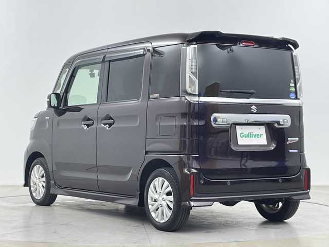 スズキ スペーシア カスタム HYBRID GS 道央・札幌 2020(令2)年 2.9万km ムーンライトバイオレットPM ・4WD/・スズキ セーフティ サポート/・デュアルセンサーブレーキサポート/・後退時ブレーキサポート/・社外9インチナビ/・Bluetooth/CD/DVD/SD/USB/・フルセグTV/バックカメラ /・片側パワースライドドア/・LEDオートライト/・ドライブレコーダー/・スマートキー/・シートヒーター/・レーンアシスト/・盗難防止装置/横滑り防止装置/・コーナーセンサー/・アイドリングストップ/・ETC